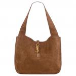 LE5A7 Suede One Shoulder Handbag Women's Caramel SAINT LAURENT, basic set (bag+dust bag) - фото 2