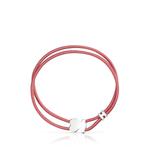 Браслет Tous Sweet Dolls Elastic, серебро/розовый - фото 2