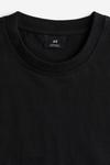 Футболка H&M Oversized Fit Cotton, черный - фото 2