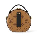 Сумка Louis Vuitton Mini Boite Chapeau, темно-бежевый/черный - фото 4