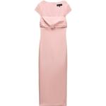 Короткое платье с короткими рукавами розовое ZARA - фото 2