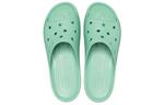 Шлепанцы и сланцы Crocs Classic Platform Sandals 'Green' Women's - фото 3