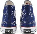 Кроссовки Converse J.W. Anderson x Chuck 70 Hi Top Grid, синий - фото 6