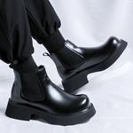 Ботинки Челси мужские черный Weishibangwei - фото 8