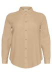 Блуза Kaffe Curve Button-down blouse, Classic Sand/Sand - фото 7