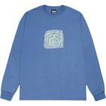 Моно лонгслив Stussy, синий - фото