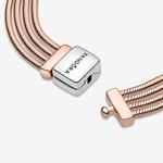 Браслет Pandora Reflexions Multi Snake Chain, серебро/розовое золото - фото 3