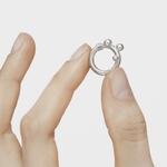 Кольцо-держатель для подвесок Tous Small Hold, серебро - фото 10