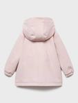 Детская утеплённая куртка с капюшоном Mango, Pink - фото 4