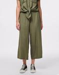 Брюки-кюлоты Pieces Deep Lichen Green - фото 2
