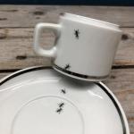 Чашка для эспрессо "Муравьи", фарфор с ручной печатью - фото 9