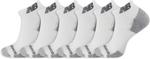 New Balance Unisex Performance Recycled Low Cut, 6 шт. в упаковке, White - фото