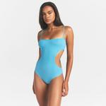 Боди SKIMS Cotton Rib Cut Out, голубой - фото 5