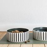 Миска для собак Ikea Utsådd Stripe Pattern, темно-синий/темно-зеленый, 19 см - фото 3
