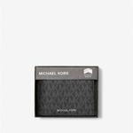 Кошелек Michael Kors Harrison Logo Billfold With Passcase, чёрный - фото 2
