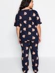 Пижама Trendyol Curve, индиго - фото 5