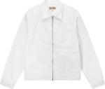 Куртка Stussy Overdyed Zip Work Jacket 'White', белый - фото 2