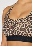 Бюстгальтер Even&Odd active MEDIUM SUPPORT LEOPARD PRINT BRA WITH RACERBACK, Dark Brown/Black/Beige/Dark Brown - фото 6
