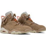 Кроссовки Travis Scott x Air Jordan 6 Retro British Khaki, загар - фото 8