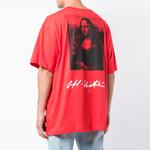Футболка mona lisa oversized t-shirt 'red' Off-White, красный - фото 4