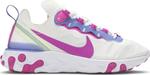 Кроссовки Nike Wmns React Element 55 'White Fire Pink', белый - фото 2