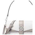 MICHAEL KORS Сумка через плечо Coated Canvas Medium Women's White - фото 3