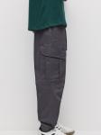 Зауженные брюки-карго Pull&Bear, темно-серый - фото 3