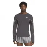 Лонгслив adidas BTN Running, серый - фото