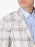 Жакет на пуговицах в клетку Tagliatore, серый - фото 4