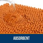 Коврик для ванной Olanly, 92х60 см, оранжевый - фото 4