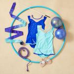 Обруч гимнастический 85см бирюзовый DOMYOS, синий - фото 3