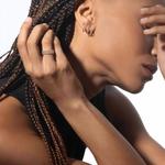 Серьги Messika Multi-créoles Gatsby, розовое золото/бриллиант - фото 2