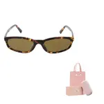 Солнцезащитные очки прямоугольной формы в стиле tortoiseshell MIU MIU - фото