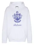 Худи College Emblem с принтом BALMAIN, белый - фото