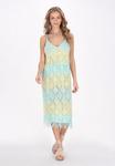 Пляжное платье IZIA, Aqua/Light yellow - фото 2