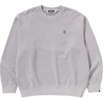 Хлопковый свитшот A BATHING APE, серый - фото