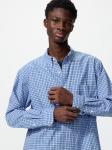 Рубашка Uniqlo Broad Check Button Down, 64 синий - фото 3