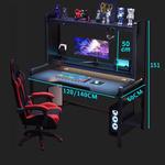 Игровой стол Orenford Three Layer Gaming Desk, 140x60 см, черный - фото