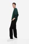 Свитшот H&M Relaxed Fit, темно-зеленый - фото 4