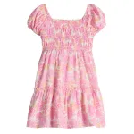 Платье для девочек с буфами и ярусами Jumping Beans, мультиколор - фото 2