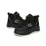 Кеды, скейтборд обувь женская высокая Daphne, черный - фото 2