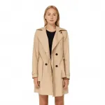 Тренч Stradivarius Kurzer, бежевый - фото 3