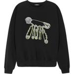 Принтованный свитшот VERSACE, черный - фото