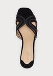 Мюли SUEDE & LEATHER MULTISTRAP SANDAL Lauren Ralph Lauren, черный - фото 4
