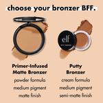 Бронзер Primer-Infused Matte Bronzer e.l.f. Cosmetics, Catching Rays (medium) - фото 7