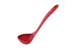 Большая нейлоновая ложка-половник для супа с удобной рукояткой Zulay Kitchen, красный - фото
