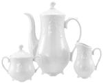 Creatable Кофейный сервиз, белый, в стиле рококо, 3 предмета - фото