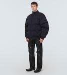 Твиловый пуховик cut-up harrington Balenciaga, черный - фото 2