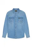 Рубашка Wrangler, Mid Light Wash - фото 4