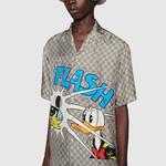 Рубашка мужская Gucci x Disney Donald Duck, бежевый - фото 4